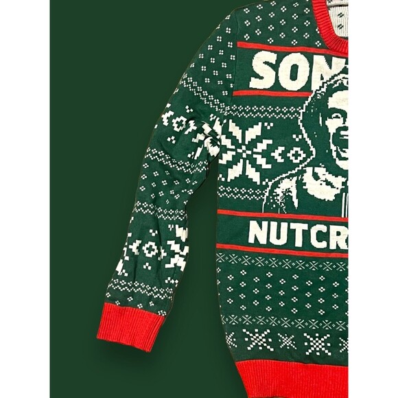 ELF Men's Sweater Medium "Son of a Nutcracker" Ugly Christmas Festive Funny Xmas - Picture 7 of 9
